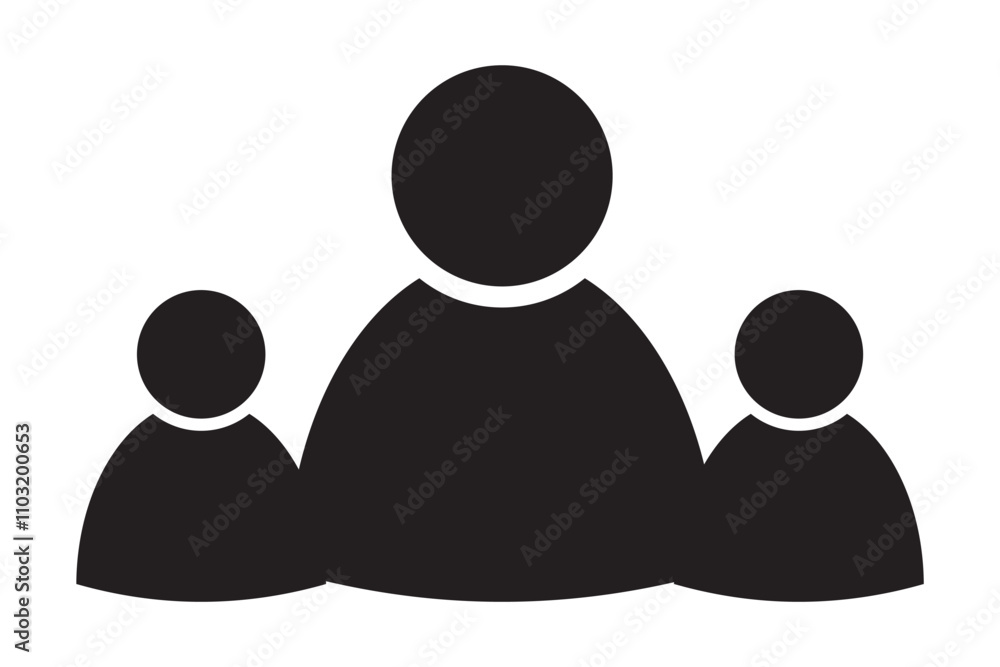 People flat style icon. Team work symbol. Group of humans sign For your web site design, logo, app, UI. illustration People flat style icon. Team work symbol. Group of humans sign For your web site design, logo, app, UI. illustration