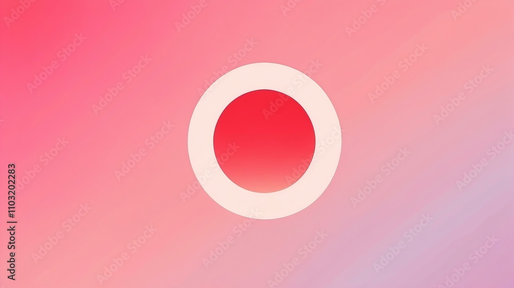 Abstract shade of red circles on spectral color background Abstract shade of red circles on spectral color background