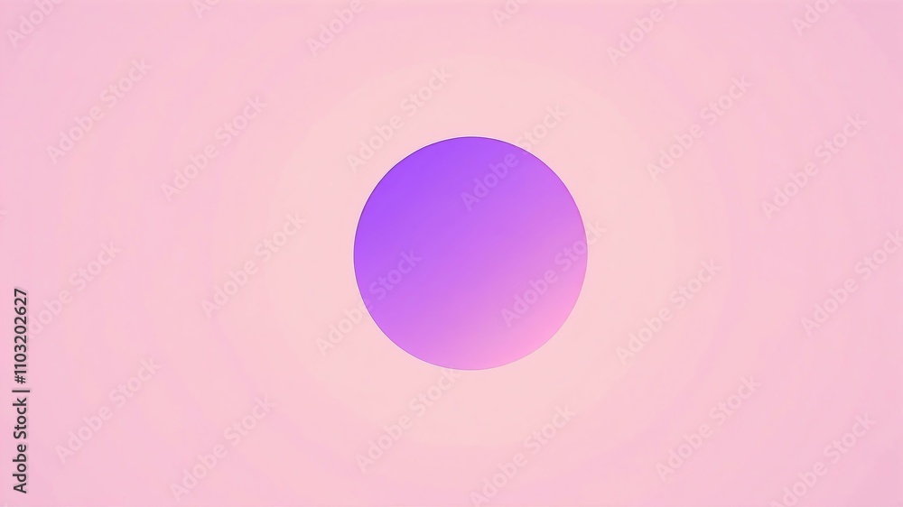 Abstract shade of purple circles on pastel pink background Abstract shade of purple circles on pastel pink background