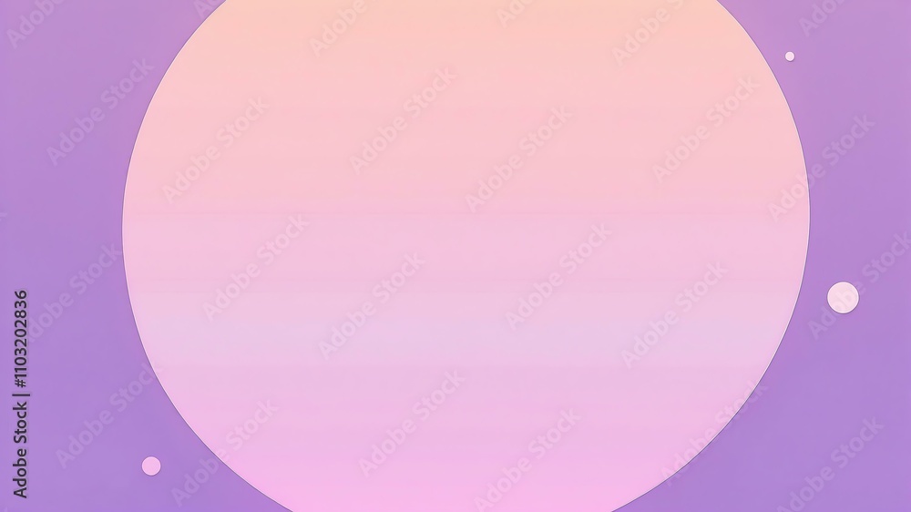 Abstract shade of pink circles on pastel purple background Abstract shade of pink circles on pastel purple background