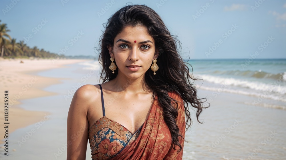 Graceful Elegance by the Shoreline: A Blend of Tradition and Serenity Against the Ocean's Embrace Graceful Elegance by the Shoreline: A Blend of Tradition and Serenity Against the Ocean's Embrace