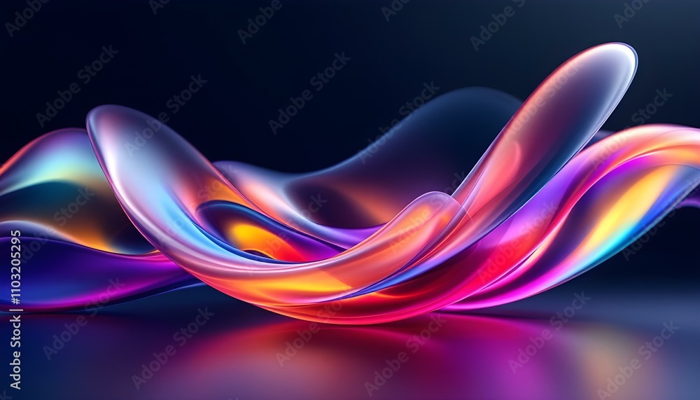 Round deformed cylinders. Detailed reflections and refractions. 3d render background with abstract geometry with dispersion effect. Abstract Geometry intricate reflections. 3D abstract background. Round deformed cylinders. Detailed reflections and refractions. 3d render background with abstract geometry with dispersion effect. Abstract Geometry intricate reflections. 3D abstract background.