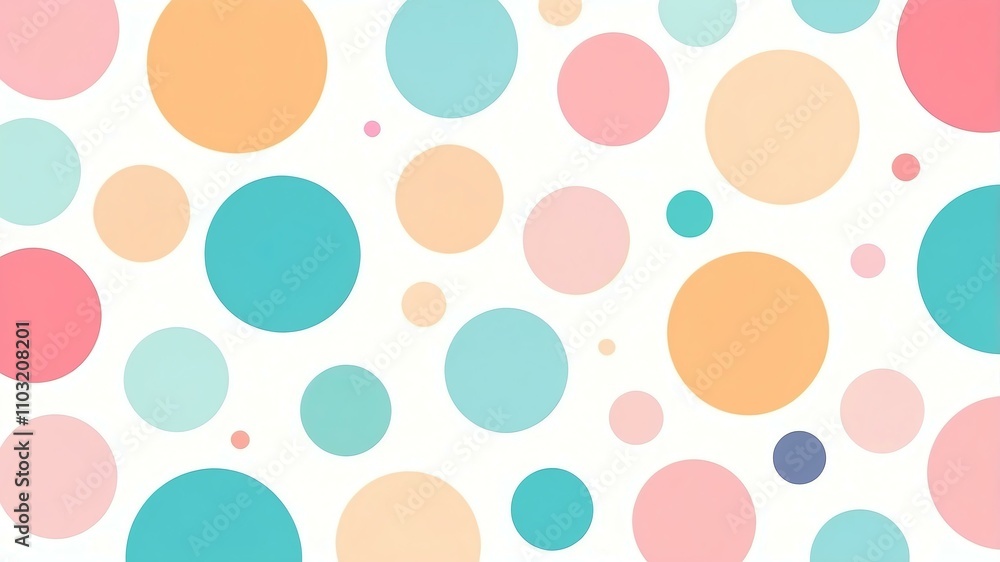 Abstract shade of multicolor circles on white background Abstract shade of multicolor circles on white background