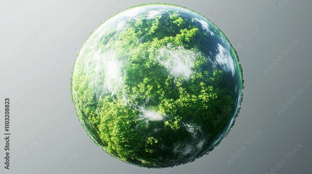 Green planet Save Earth green concept on transparent background Green planet Save Earth green concept on transparent background