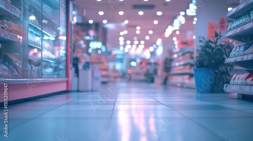 Wallpaper Mural Serene Supermarket Aisles: A Glimpse into Retail Calm Torontodigital.ca