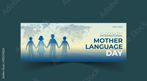 International Mother Language Day social media cover banner template