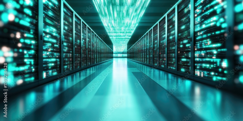 Obraz premium Dynamic Scalable Network Streams in Silver and Green: A Visual Journey Through Flowing Connectivity