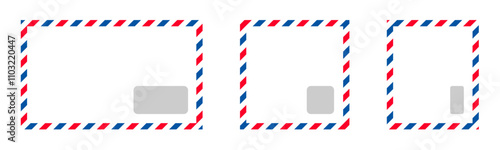 air mail envelope post card