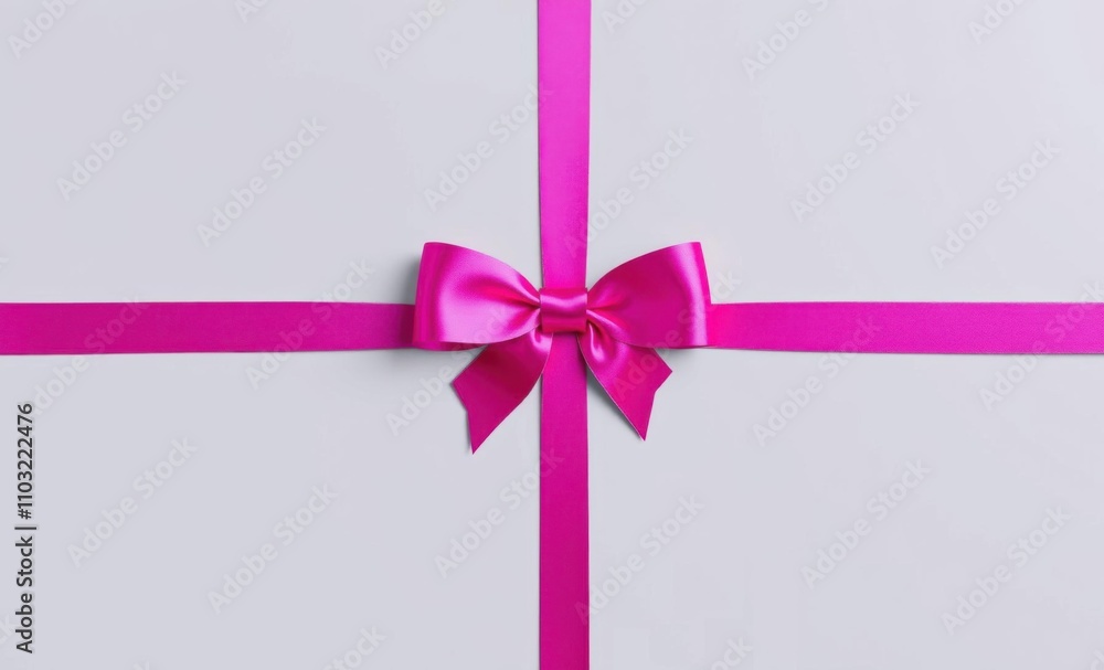 Pink shiny bow on a grey background elegant card for presents vouchers banners magenta ribbon on silver backdrop for celebration birthday backdrop party anniversary banner design Pink shiny bow on a grey background elegant card for presents vouchers banners magenta ribbon on silver backdrop for celebration birthday backdrop party anniversary banner design