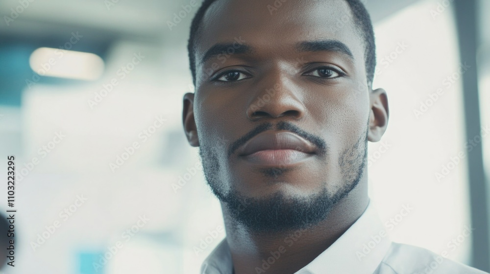 Professional Businessman Portrait with a Blurred Background