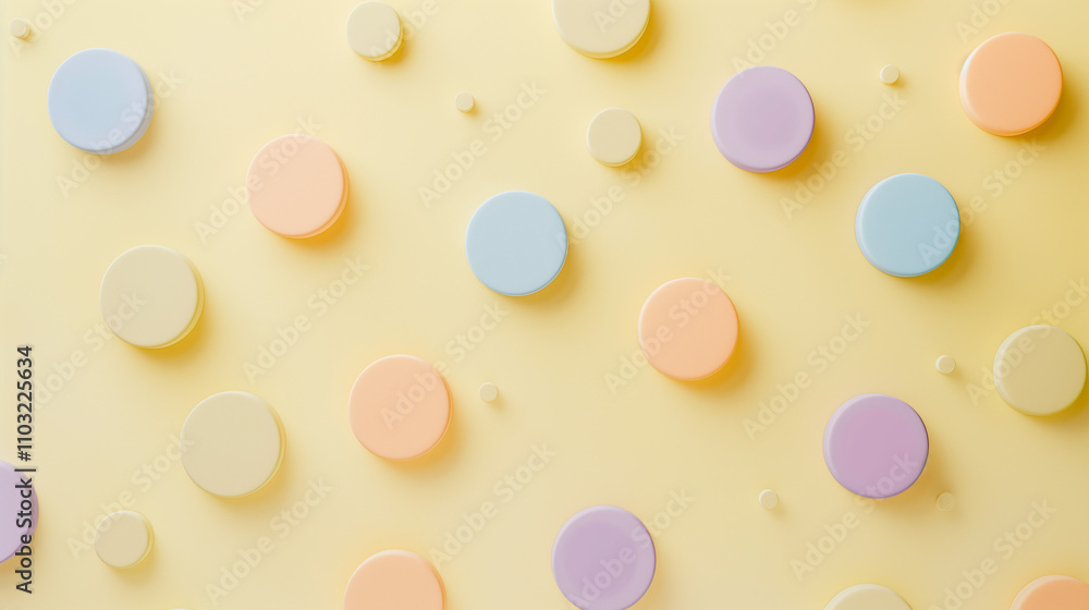 A simple pastel-themed scatter plot with coin icons on the points A simple pastel-themed scatter plot with coin icons on the points