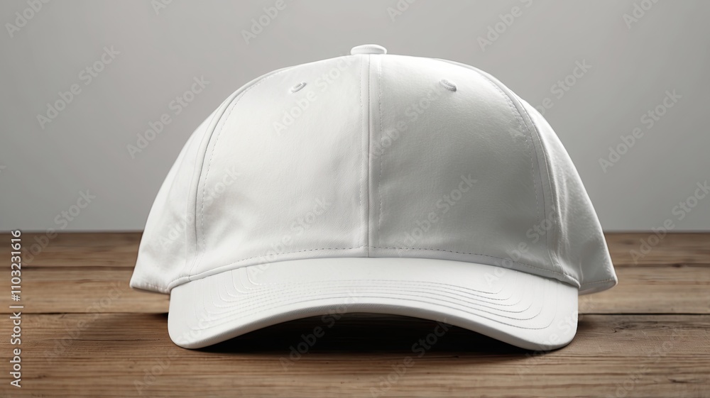 White cap isolated on white background. front and side views. White cap isolated on white background. front and side views.