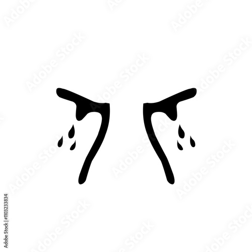 cartoon tear icon