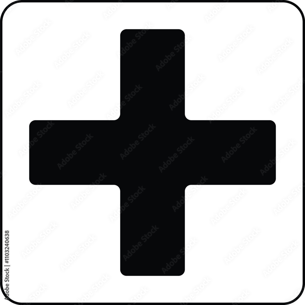 Medical cross vector icon set. First aid sign. Emergency medicine concept. Red cross Medical cross vector icon set. First aid sign. Emergency medicine concept. Red cross