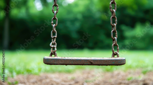 empty 4swing on the playground