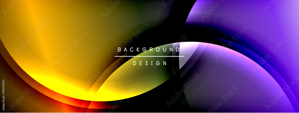 Bright rainbow style color gradient with curve round shape line background. Vector Illustration For Wallpaper, Banner, Illustration, landing page Bright rainbow style color gradient with curve round shape line background. Vector Illustration For Wallpaper, Banner, Illustration, landing page
