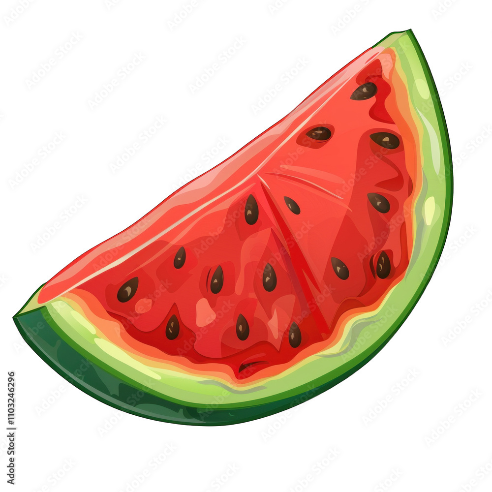 watermelon slice isolated on transparent background watermelon slice isolated on transparent background