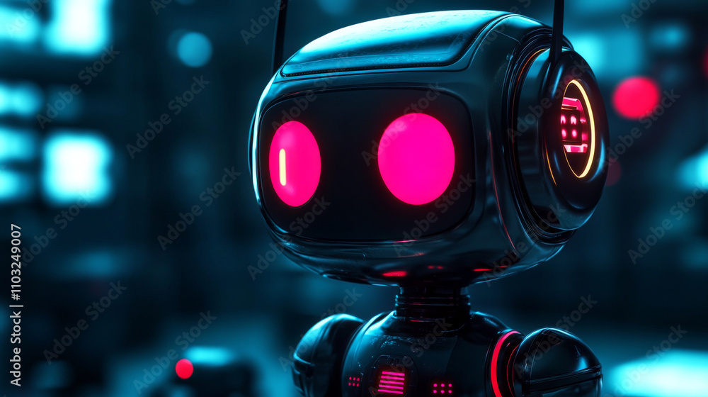 AI chatbot in image robot or cyborg holding in hand message bubbles. Online AI chat bot talk through messenger with user. Technical support bot, internet assistance with artificial intelligence or AI AI chatbot in image robot or cyborg holding in hand message bubbles. Online AI chat bot talk through messenger with user. Technical support bot, internet assistance with artificial intelligence or AI