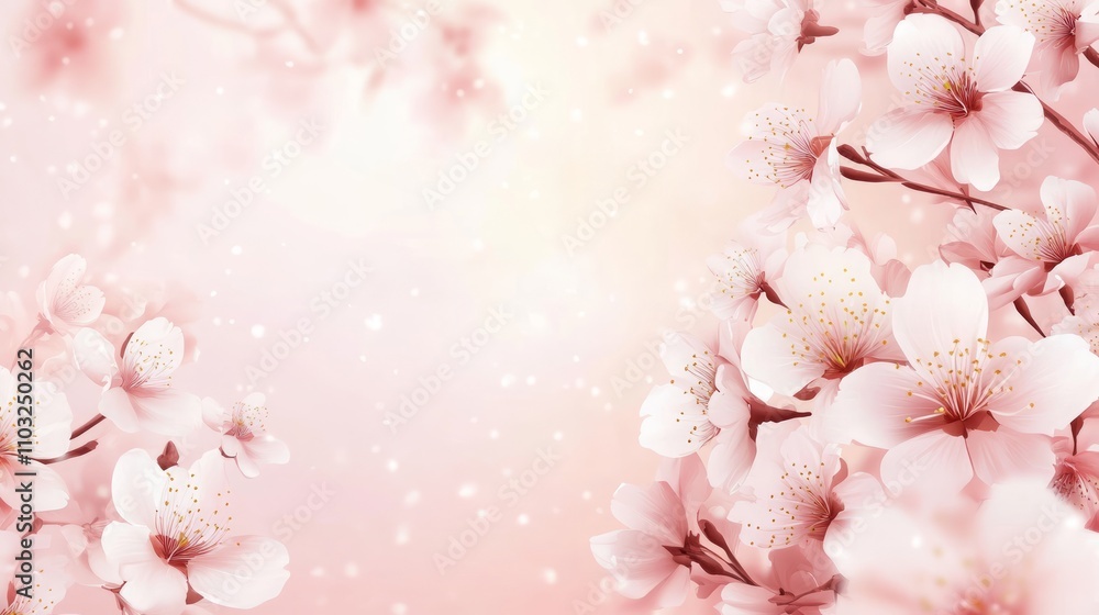 Delicate Pink Blossom Artwork Delicate Pink Blossom Artwork
