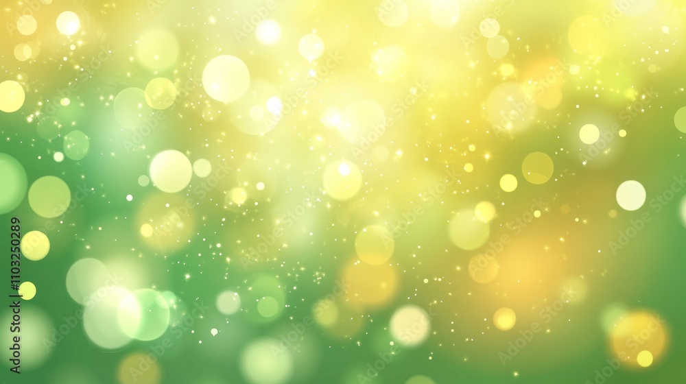 Stunning Green and Yellow Bokeh Background Stunning Green and Yellow Bokeh Background