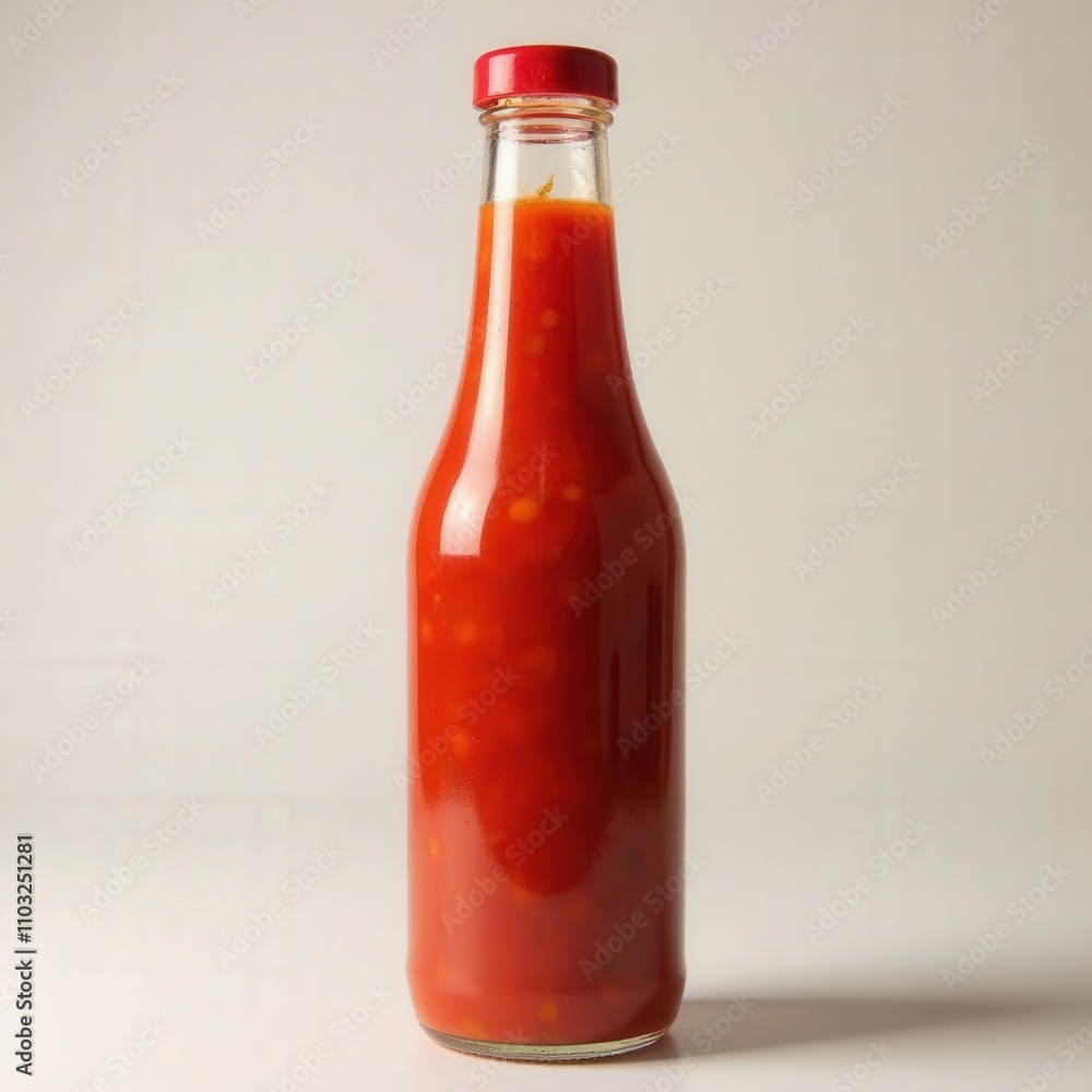 Red Hot Sauce in Glass Bottle Red Hot Sauce in Glass Bottle