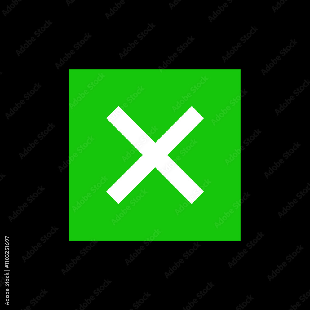 Obraz premium Green X 