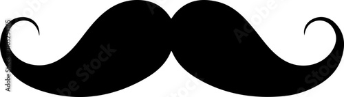 Black mustache vector icon