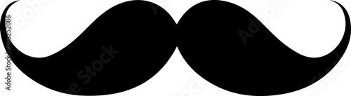 Black mustache vector icon