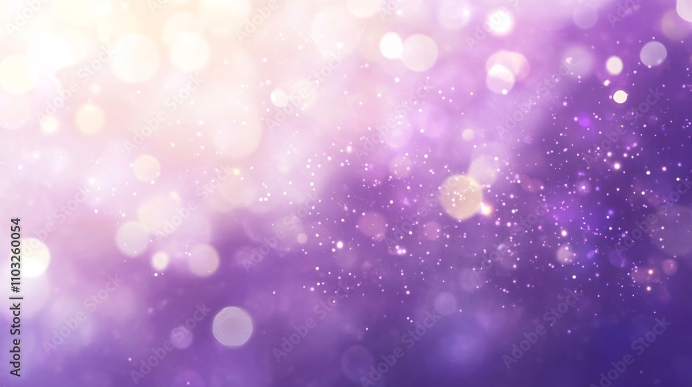 Purple Bokeh Background with Glitter Effect Purple Bokeh Background with Glitter Effect