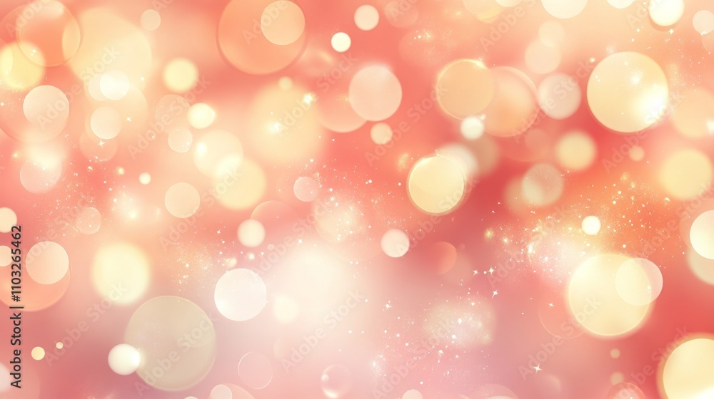 Beautiful Bokeh Background with Soft Pink and Orange Colors Beautiful Bokeh Background with Soft Pink and Orange Colors