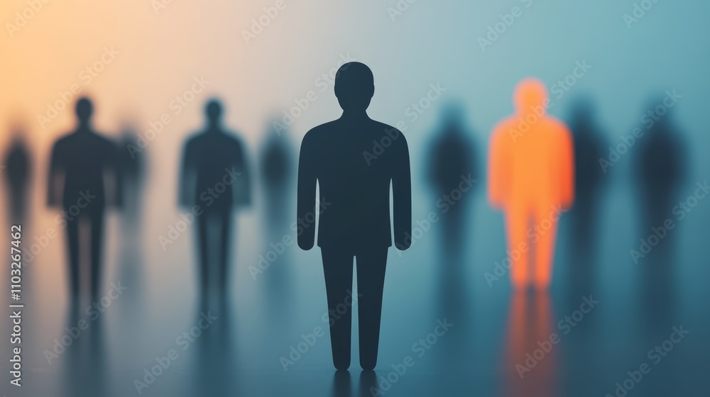 Silhouettes of a diverse group of people, symbolizing collaboration, teamwork, and community in professional or social setting. Silhouettes of a diverse group of people, symbolizing collaboration, teamwork, and community in professional or social setting.