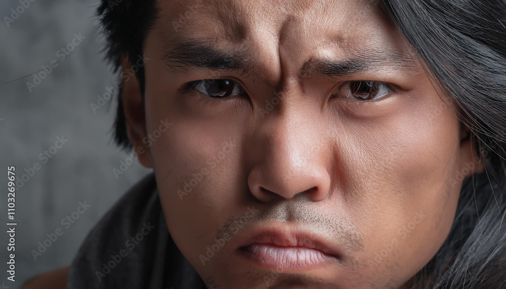 Fototapeta premium Close-Up of a Tense Situation or Expression