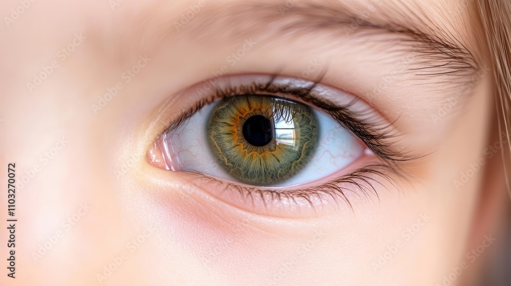 A close-up of a child's eye, showcasing vibrant colors and intricate details, suitable for use in health, education, and beauty themes, emphasizing vision or emotional connection in visuals, A close-up of a child's eye, showcasing vibrant colors and intricate details, suitable for use in health, education, and beauty themes, emphasizing vision or emotional connection in visuals,