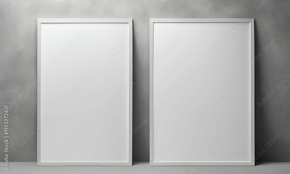 Wall art or blank frame mockup Wall art or blank frame mockup