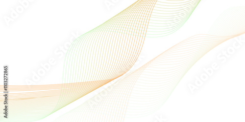 Abstract technology wave lines, frequency sound, data science, business wave line background. Abstract wavy element for design on transparent background isolated
