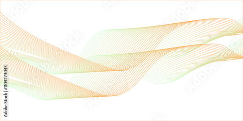 Abstract technology wave lines, frequency sound, data science, business wave line background. Abstract wavy element for design on transparent background isolated
