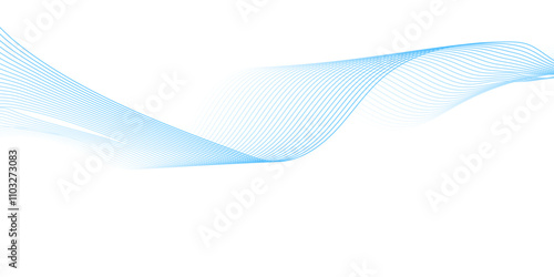 Abstract technology wave lines, frequency sound, data science, business wave line background. Abstract wavy element for design on transparent background isolated
