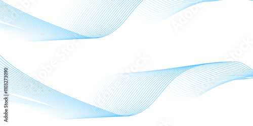 Abstract technology wave lines, frequency sound, data science, business wave line background. Abstract wavy element for design on transparent background isolated
