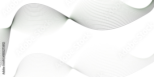 Abstract technology wave lines, frequency sound, data science, business wave line background. Abstract wavy element for design on transparent background isolated
