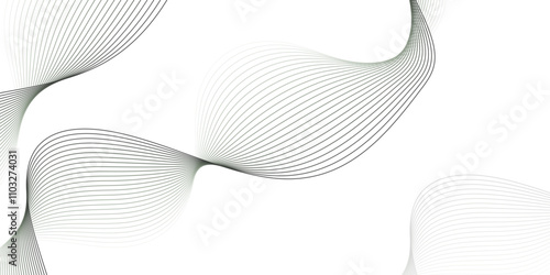 Abstract technology wave lines, frequency sound, data science, business wave line background. Abstract wavy element for design on transparent background isolated
