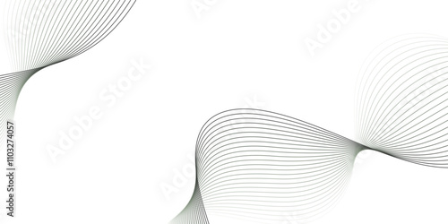 Abstract technology wave lines, frequency sound, data science, business wave line background. Abstract wavy element for design on transparent background isolated
