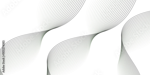 Abstract technology wave lines, frequency sound, data science, business wave line background. Abstract wavy element for design on transparent background isolated
