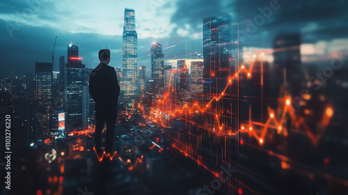 Smart digital city with connection cyber security network reciprocity over the cityscape . future smart wireless digital city and social media networking systems that connects people within the cit