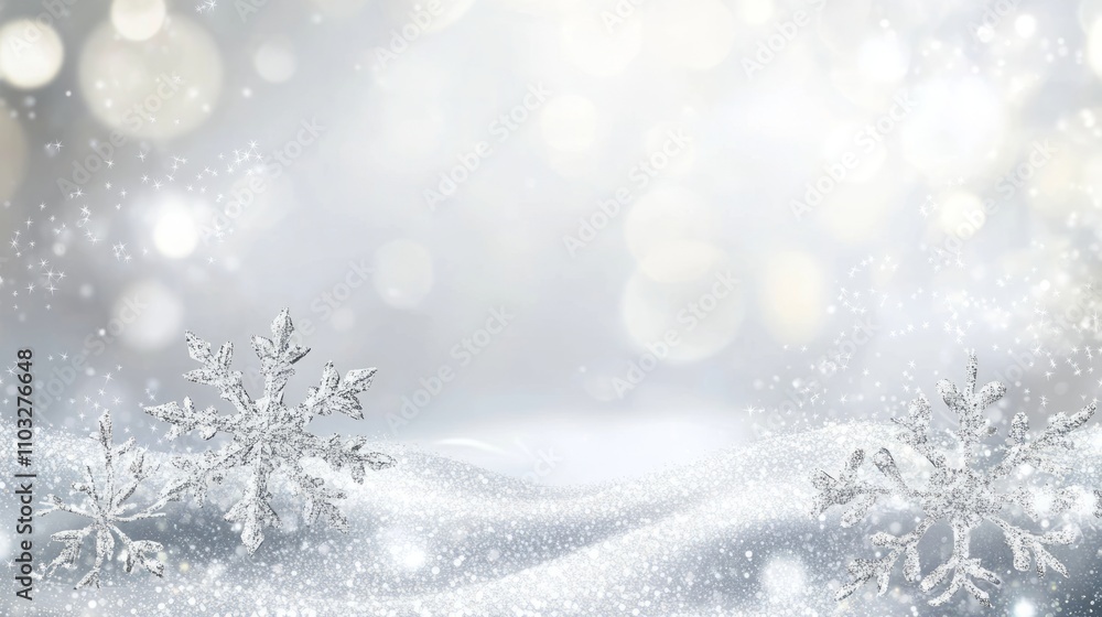 Winter Snowflake Background Design Winter Snowflake Background Design