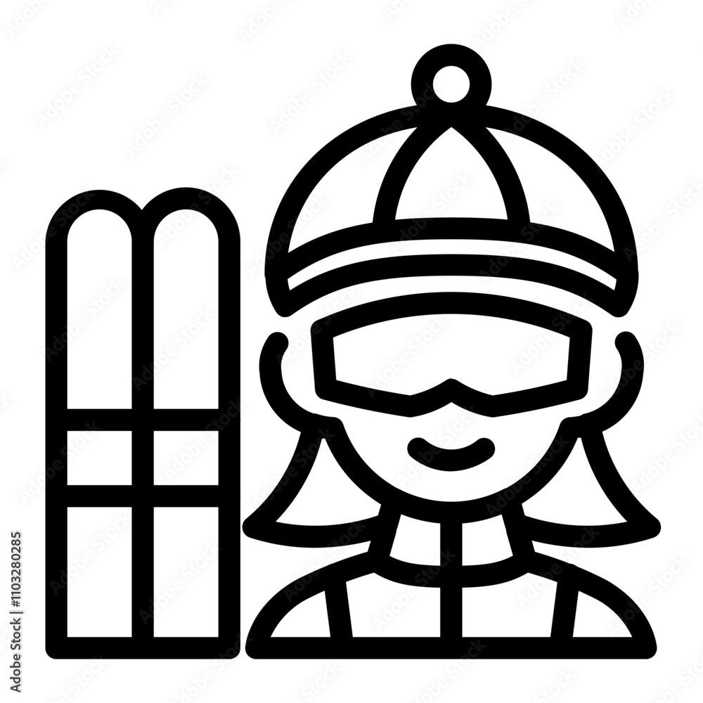 This Skier woman icon is suitable for winter sport, sport, winter holiday, etc. This Skier woman icon is suitable for winter sport, sport, winter holiday, etc.