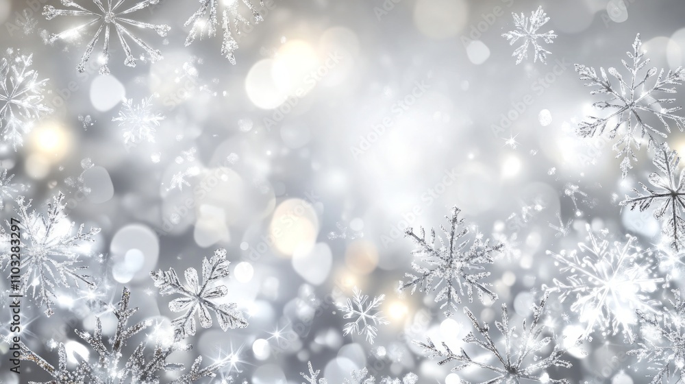 Winter Snowflakes Background Winter Snowflakes Background