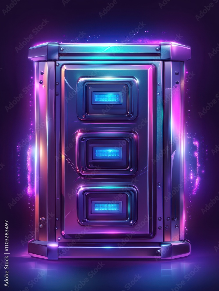 Obraz premium Database security software. Cyber crime, computer system hacking malware. Data protection, information privacy, data stealing metaphors. Vector isolated concept metaphor illustrations