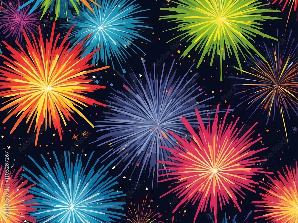 beautiful fireworks background. elegant background beautiful fireworks background. elegant background