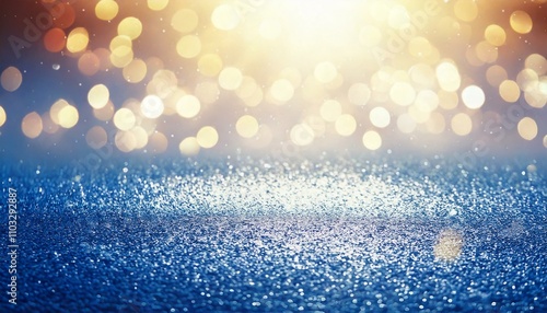 Shiny light and glitter texture with bokeh effect template background