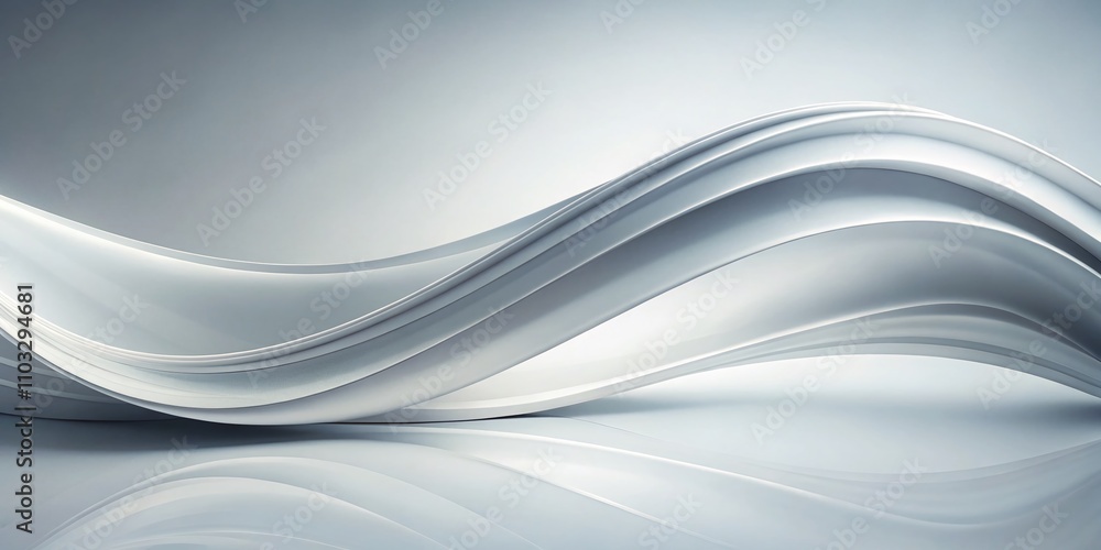 Abstract White and Gray Curved Lines in Modern Minimalist Design Background for Contemporary Art and Interior Decoration Abstract White and Gray Curved Lines in Modern Minimalist Design Background for Contemporary Art and Interior Decoration
